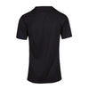 Mens Accelerator Cool Dry T-shirt Design 2 Black White Back View