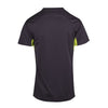 Mens Accelerator Cool Dry T-shirt Design 2 Charcoal Lime Back View