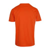 Mens Accelerator Cool Dry T-shirt Design 2 Orange White Back View