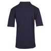 Cotton Jersey Polo Mens Navy Back