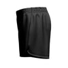Sawtell Netball Ladies Curved Hem Shorts 13 Black