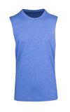 Mens Tank Top - Greatness Heather Range Royal Front