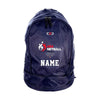 USA Netball Supporter Navy Backpack Front View